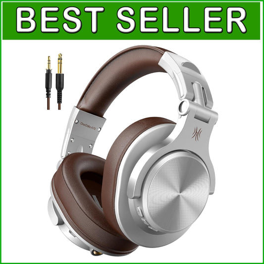 Elegant Over-Ear A70 Headphones - Bluetooth 5.2, 72H Playtime, Wired Support
