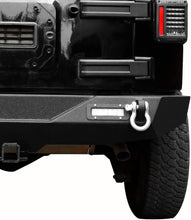 Load image into Gallery viewer, Stylish Jeep Wrangler JK Compatible Bumper with Built-In LED Lights &amp; D-Rings