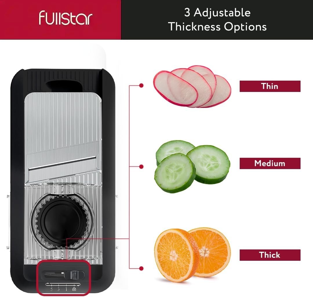 Ultimate 6-in-1 Vegetable Chopper and Mandoline Slicer with Bonus Spiralizer