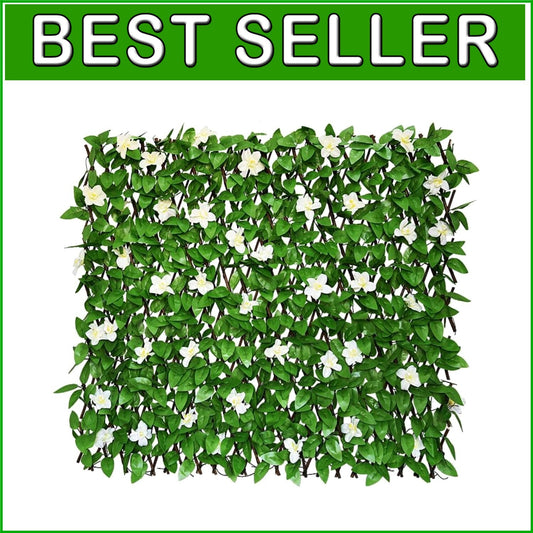 Customizable Privacy Screen with Artificial Hedges - Easy Install for Your Patio