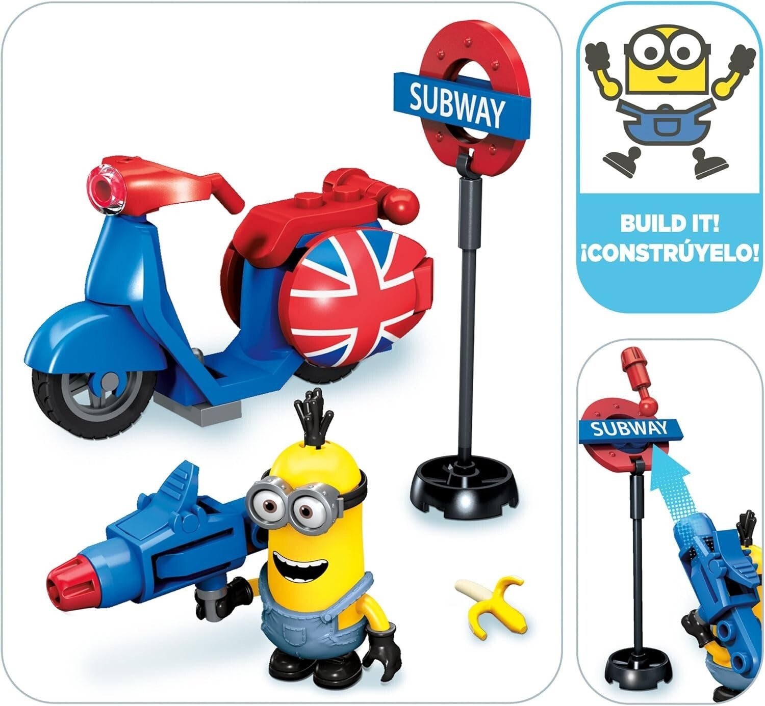 Interactive Mega Bloks Minions Scooter Escape Set - Ideal for Creative Kids
