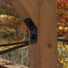 Load image into Gallery viewer, Heavy-Duty 45° Steel Angle Brackets - Black Powder Coated for Ultimate Strength