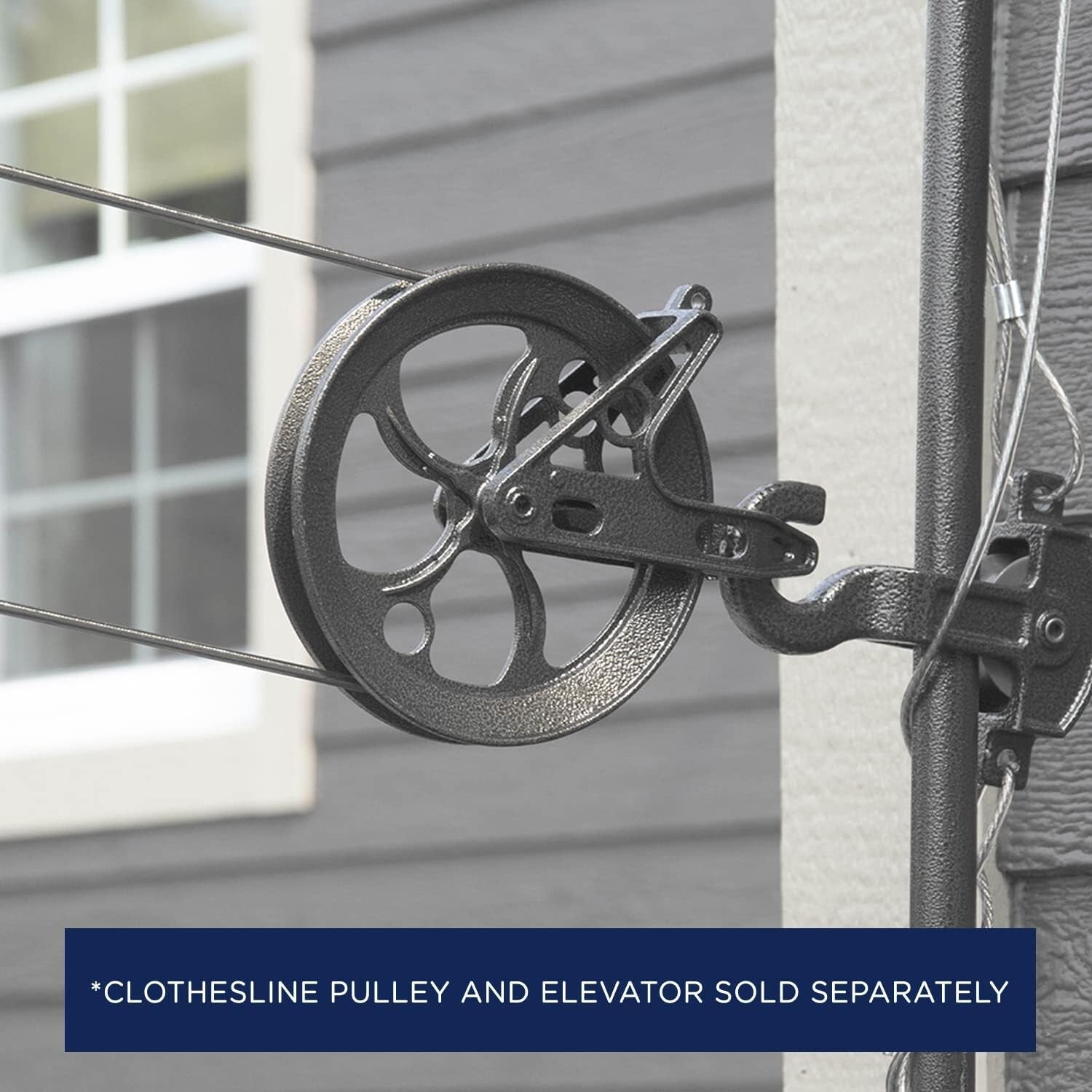 Durable 150 Feet Clothesline with Heavy Duty Steel Cable - Easy Installation