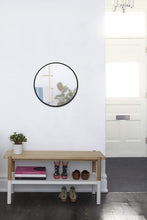Load image into Gallery viewer, Large 24-Inch Round Mirror with Protective Rubber Frame for High-Traffic Areas
