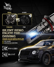Load image into Gallery viewer, 6000K White 9007 Fog Light Bulbs - Plug-N-Play Pack of 2 for Ultimate Visibility