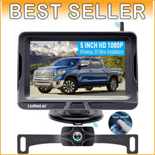 Load image into Gallery viewer, Effortless Install 1080P Wireless Backup Camera &amp; 5" Monitor for Safe Reversing