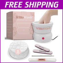 Load image into Gallery viewer, Compact Willowash Nail Soaking Bowl - Effortless Dip Powder &amp; Acrylic Removal