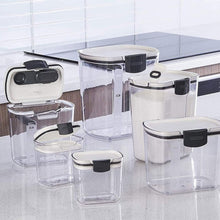 Load image into Gallery viewer, Multicolor Airtight Kitchen Storage Canister Set for Baking Supplies - 8 Pieces