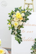Load image into Gallery viewer, Versatile Yellow Floral Arch Arrangement - Ideal for Weddings and Celebrations
