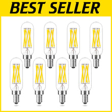 Load image into Gallery viewer, Eco-Friendly Dimmable Filament T8 LED Bulbs 5000K Bright White, 6W - 8 Pack