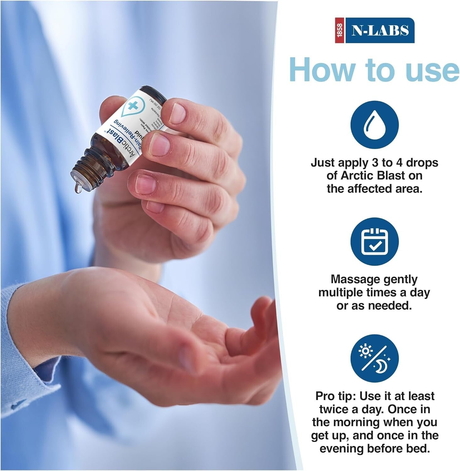 Fast-Acting DMSO Pain Relief Drops with Menthol for Joint & Muscle Comfort