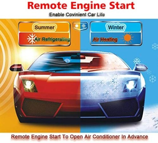Car Security & Remote Start System: 125 dB Alarm, Keyless Entry & Push Button