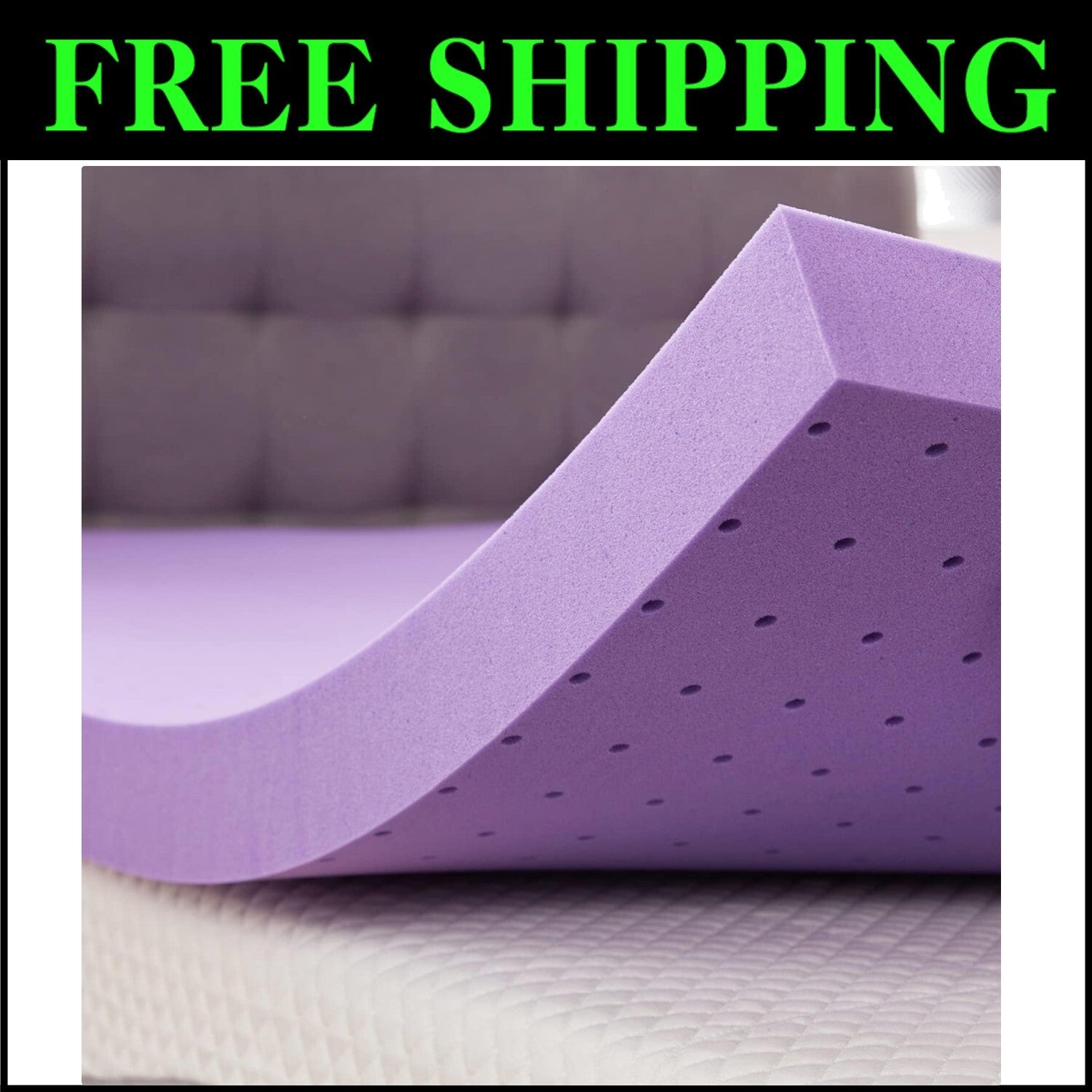 Experience Luxury with 3 Inch CertiPUR King Size Gel Memory Foam Mattress Topper