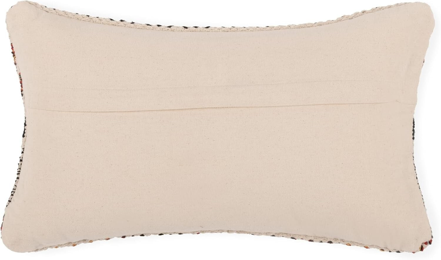 Elegant Bohemian Farmhouse Throw Pillows - 12"x20" Cotton Covers, Set of 2