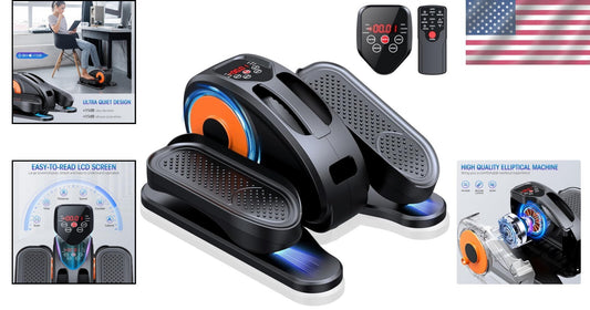 2-in-1 Remote Control Elliptical with 12 Resistance Levels for Gentle Workouts