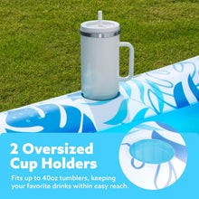 Load image into Gallery viewer, Comfortable XL Blue Inflatable Tanning Pool Lounger - Perfect for Summer Fun