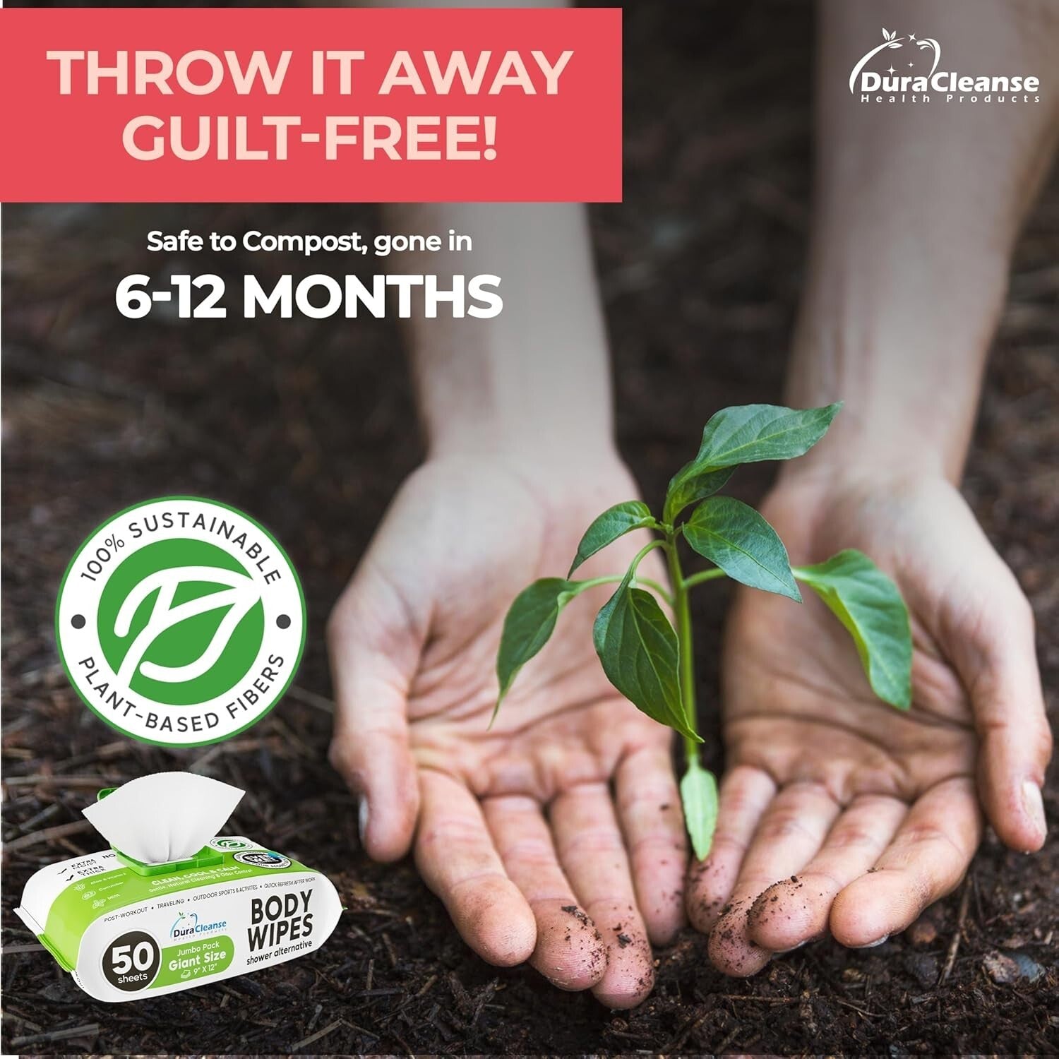 216 XL Travel Body Wipes for Women - Hypoallergenic, Aloe and Vitamin E Infused