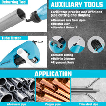 Load image into Gallery viewer, Versatile Ratcheting Pipe Bender Set with 7 Heads &amp; Ergonomic Design for Experts