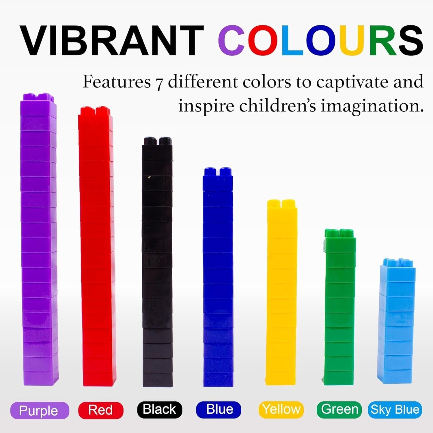 Waterproof Kids Building Blocks Set - 600 Interlocking Toys for Imaginative Play