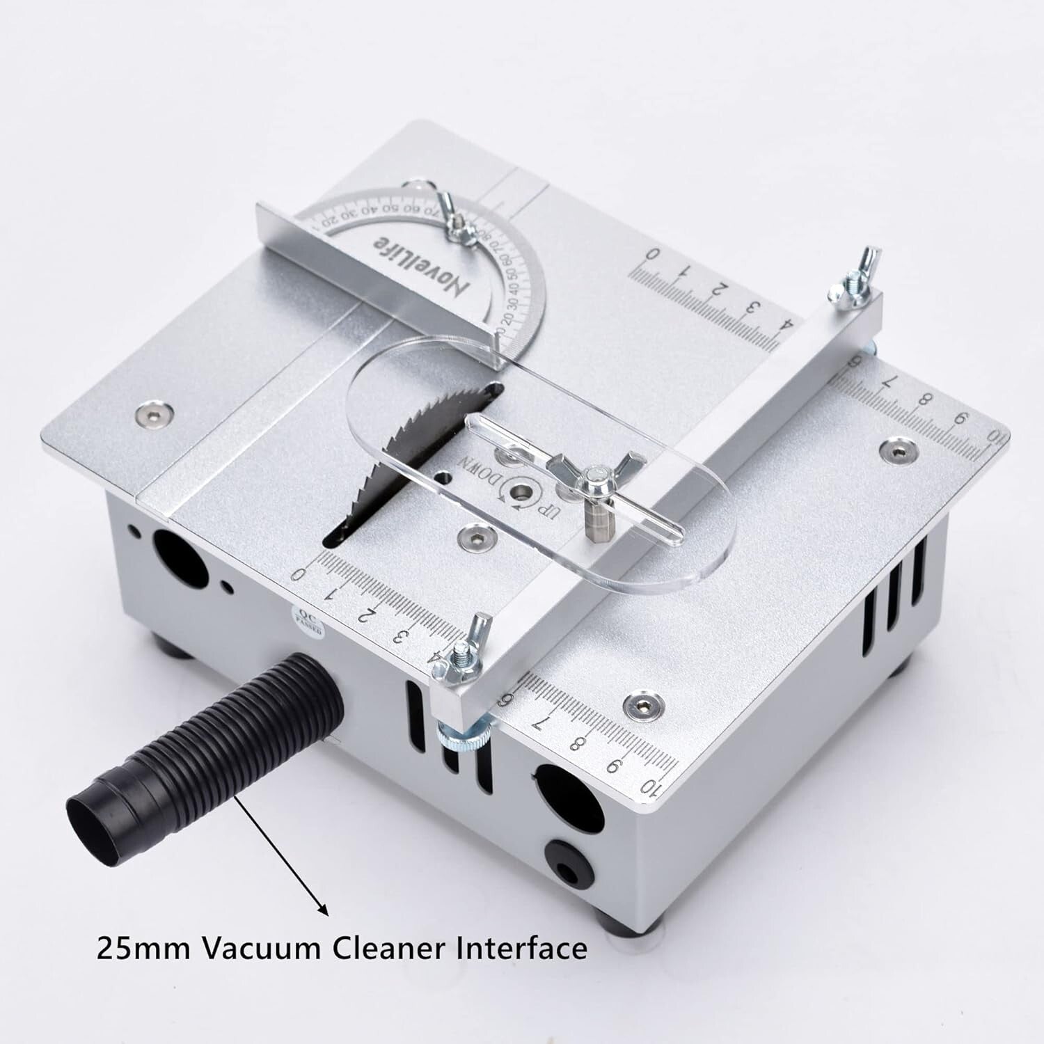 Versatile Desktop Mini Table Saw with Adjustable Cutting Depth for Crafts