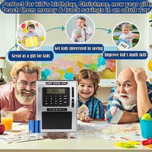 Load image into Gallery viewer, Fun ATM Piggy Bank for Kids - Auto Coin Recognition, 4-Digit PIN &amp; Voice Prompts