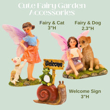 Load image into Gallery viewer, Fairy Garden House Kit – 6.5" Opening Door House with Accessories &amp; Figurines