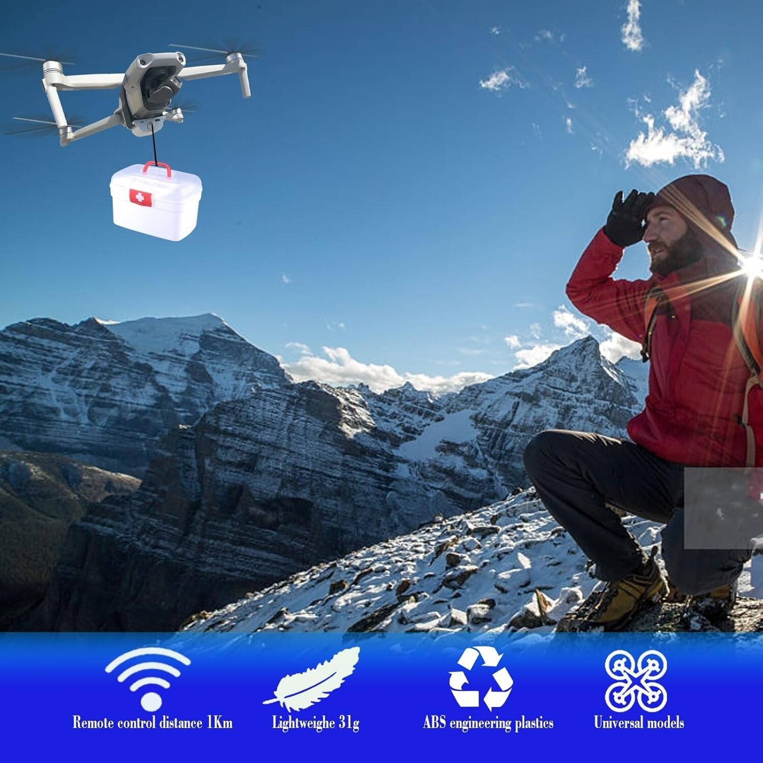Drone Airdrop System for DJI - Expand Your Drone's Potential with Remote Control