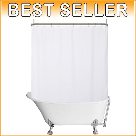 Breathable Fabric Shower Curtain - Waterproof, Stylish & Machine Washable