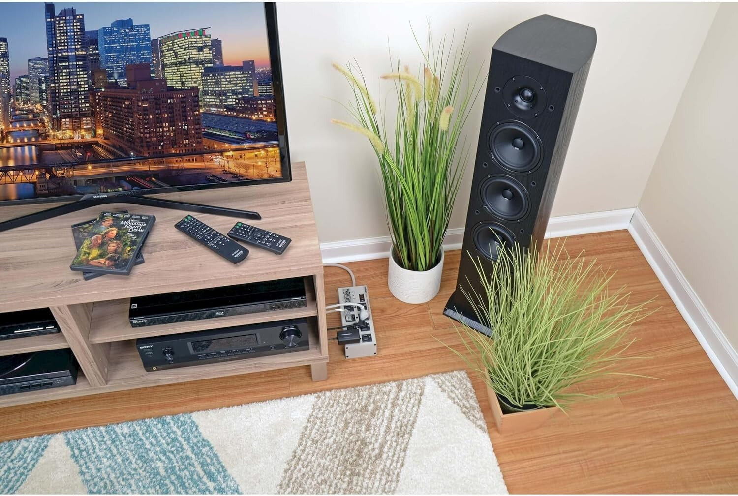 25ft Surge Protector Power Strip - 8 Outlets, Metal Housing & Lifetime Insurance