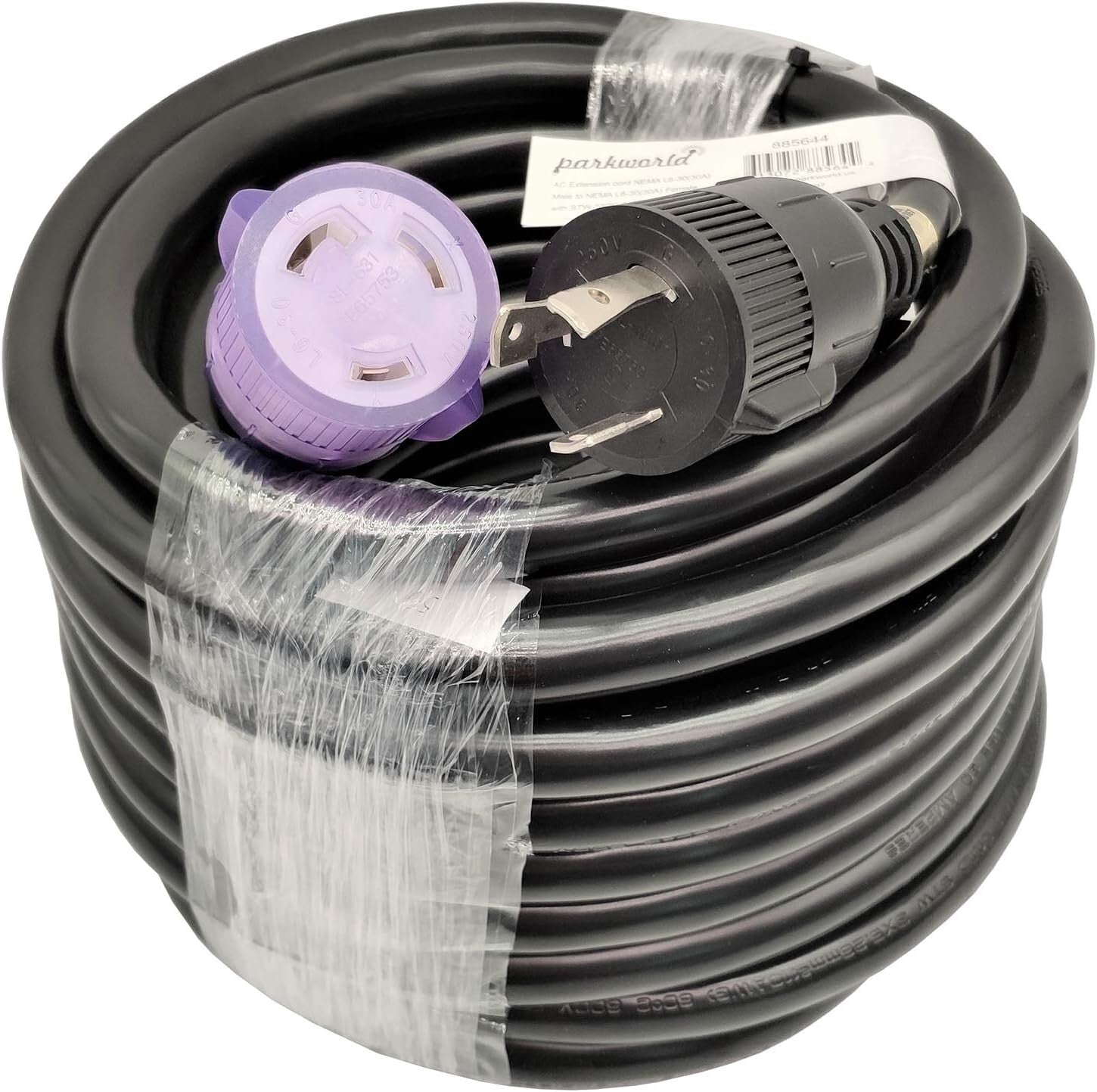 50FT NEMA L6-30 Heavy-Duty Extension Cord, Ideal for Generators and Equipment