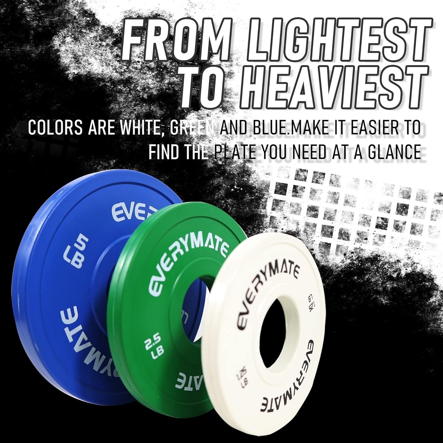1.25LB, 2.5LB, 5LB Lightweight Bumper Plates Set - Perfect for Gradual Training