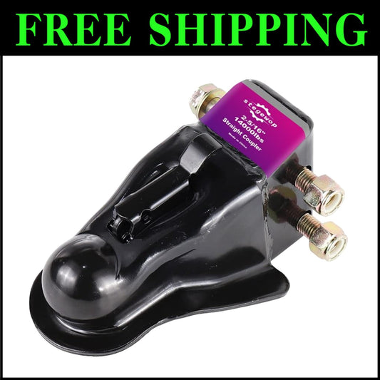 2-5/16" Adjustable Towing Coupler with Robust Design for RV and Boat Trailers
