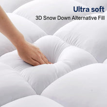Load image into Gallery viewer, Pillow Top Comfort King Mattress Pad - Deep Pocket, Soft &amp; Washable Design