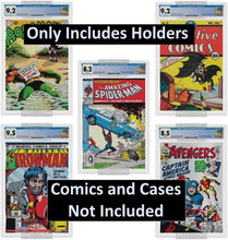 Load image into Gallery viewer, Heavy-Duty Wall Mount 10-Pack Slabbed Comic Book Holders - Installation Kit