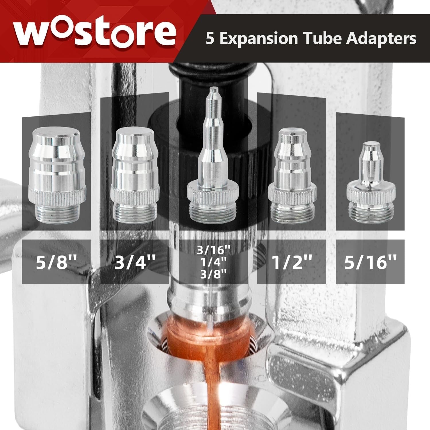 9 Dies Complete Flaring Swage Tool Kit with Tubing Cutter & Ratchet Wrench