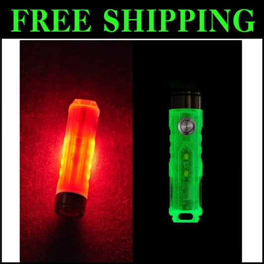 Versatile Magnetized LED Flashlight with 650 Lumens & Glow-in-the-Dark Function