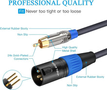 Load image into Gallery viewer, Premium 4N OFC Dual RCA to XLR Cable - Unmatched Sound Quality &amp; Durability