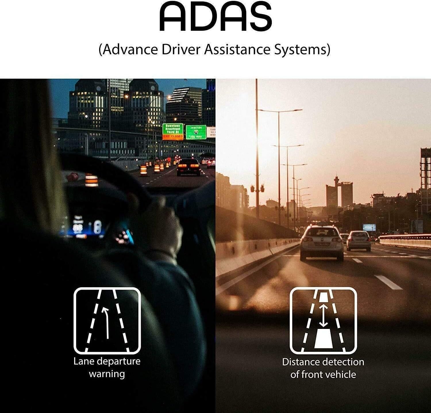 Full HD Dual Camera Car Dash Cam with Infrared Night Vision & Supercapacitor