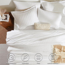 Load image into Gallery viewer, Machine Washable King Comforter Set - Stylish 7-Piece Bedding for All Seasons