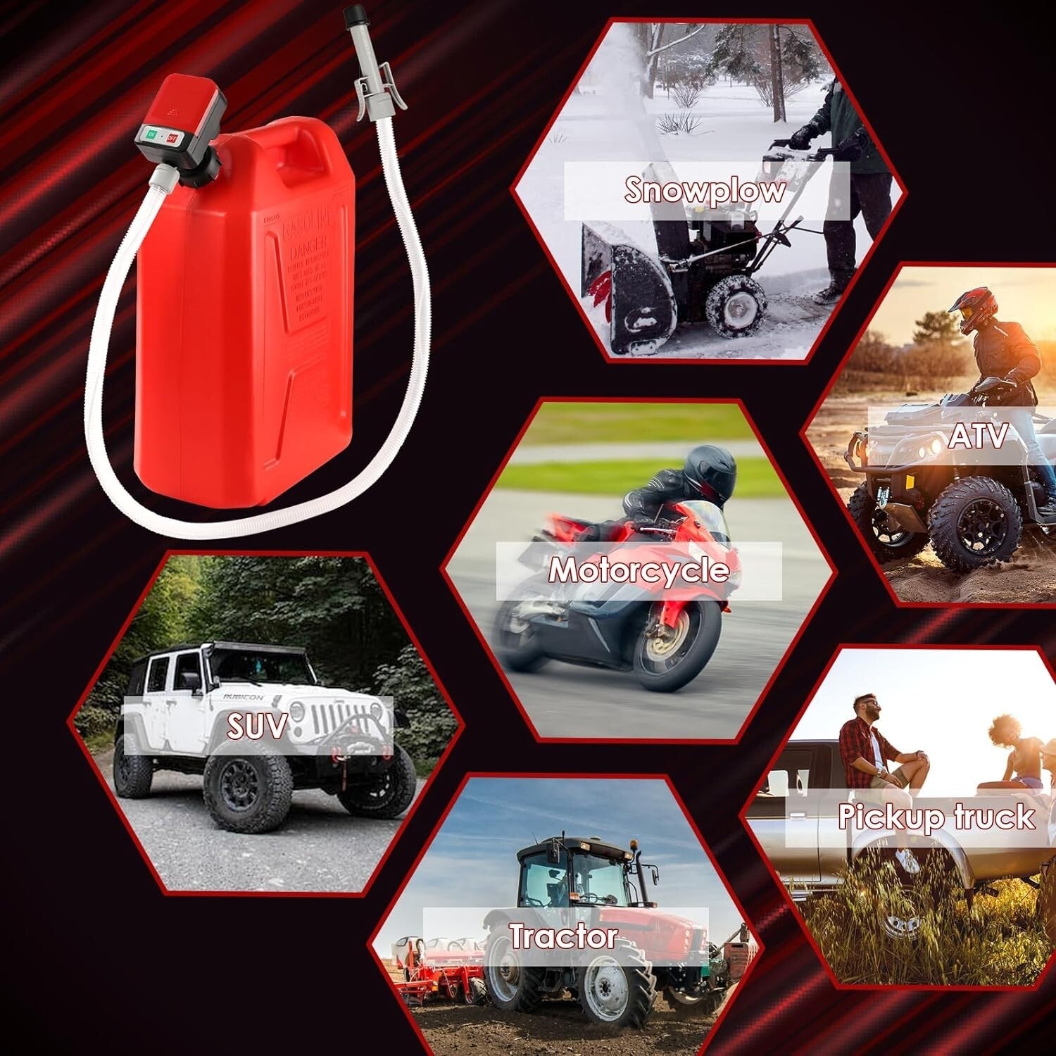 Efficient Fuel Transfer Pump – Delivers 2.4 GPM with Long Hose & Quiet Operation