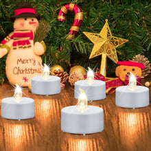 Load image into Gallery viewer, 200-Pack Flameless LED Tea Lights - Flickering Warm White for Elegant Decor