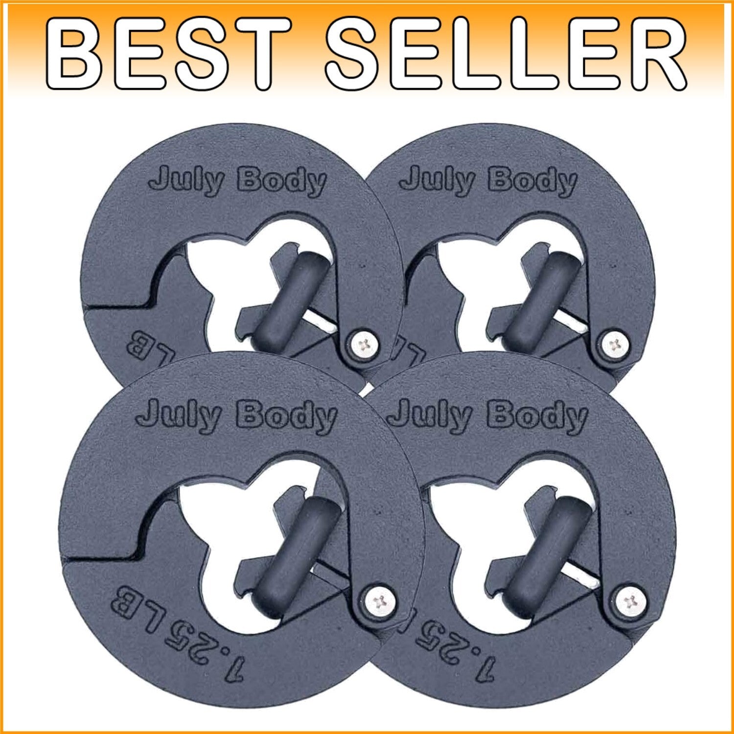 1.25 lb Weight Clips - Boosts Dumbbell Kettlebell Barbell Training with 2.5 lbs