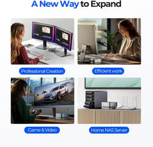 Load image into Gallery viewer, All-in-One Aluminum Docking Station for Mac Mini with 4K HDMI and USB Ports