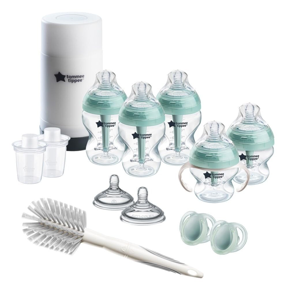Advanced 14 Piece Baby Feeding Set - Leakproof Anti-Colic Bottles & Accessories