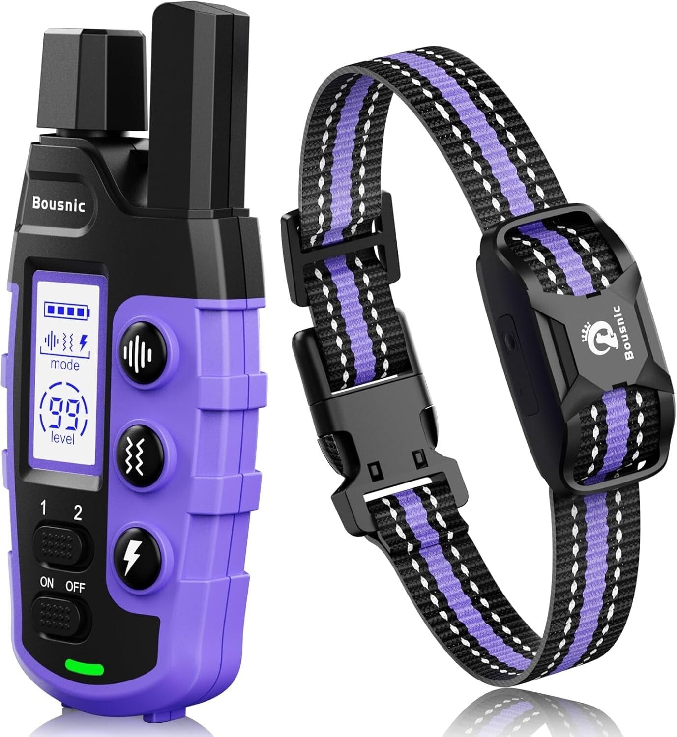 3300Ft Dog Shock Collar - Rechargeable Waterproof Training Collar for All Breeds