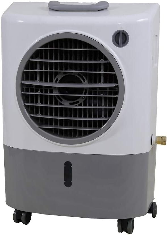 Efficient 1300 CFM Evaporative Air Cooler - 2-Speed Fan for 500 Sq. Ft. Areas