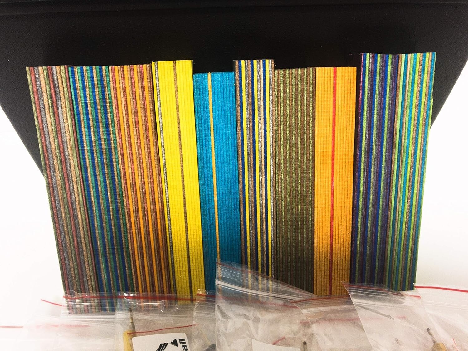 27-Piece Slimline Pen Kit Bundle with Assorted Spectraply Wood - Create Your Own