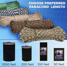 Load image into Gallery viewer, Survival-Grade 1000ft Nylon Rope - Perfect for Outdoor Gear &amp; Craft Projects