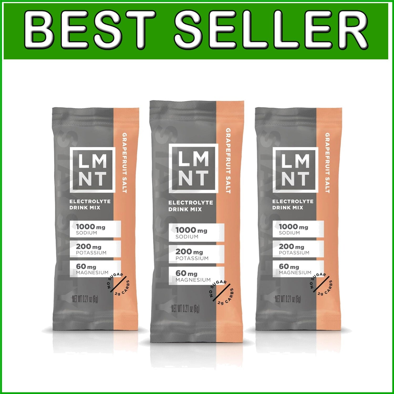 Boost Hydration with LMNT Zero Sugar Electrolyte Drink Mix - Grapefruit 30 Pack