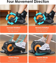 Load image into Gallery viewer, Compact Seated Pedal Exerciser - Whisper-Quiet Under Desk Elliptical for Seniors